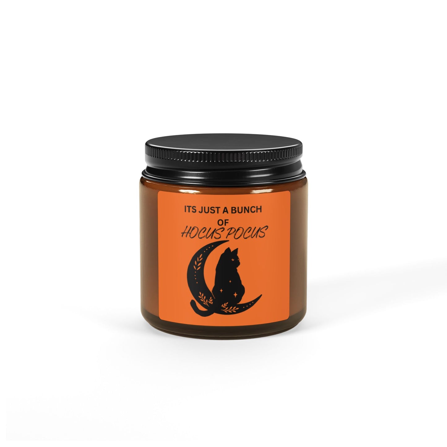 Hocus Pocus Soy Candle, Cozy Autumn Decor, Halloween Gift, Witchy Home Fragrance, Fall Scented Candle, Amber Jar Candle