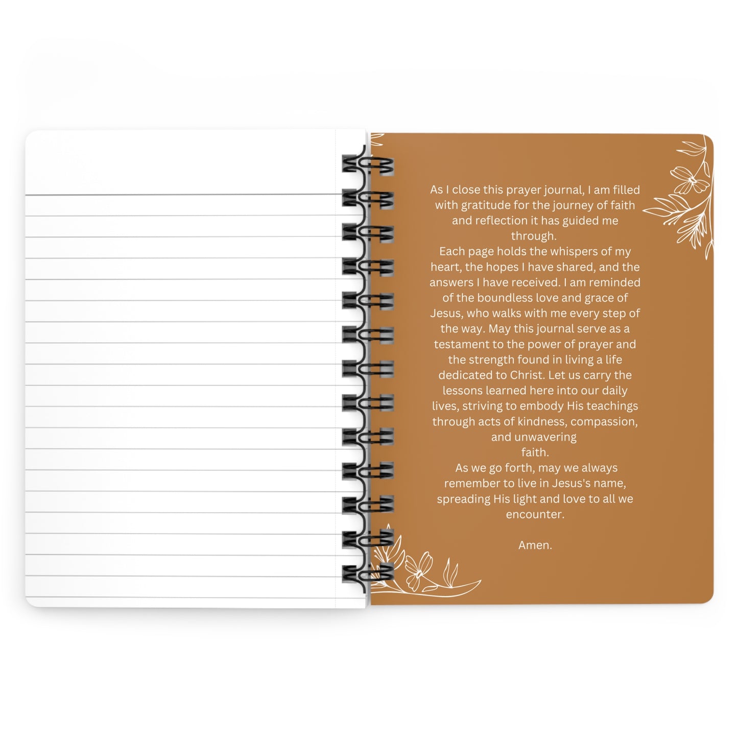 Spiral Bound Prayer Journal