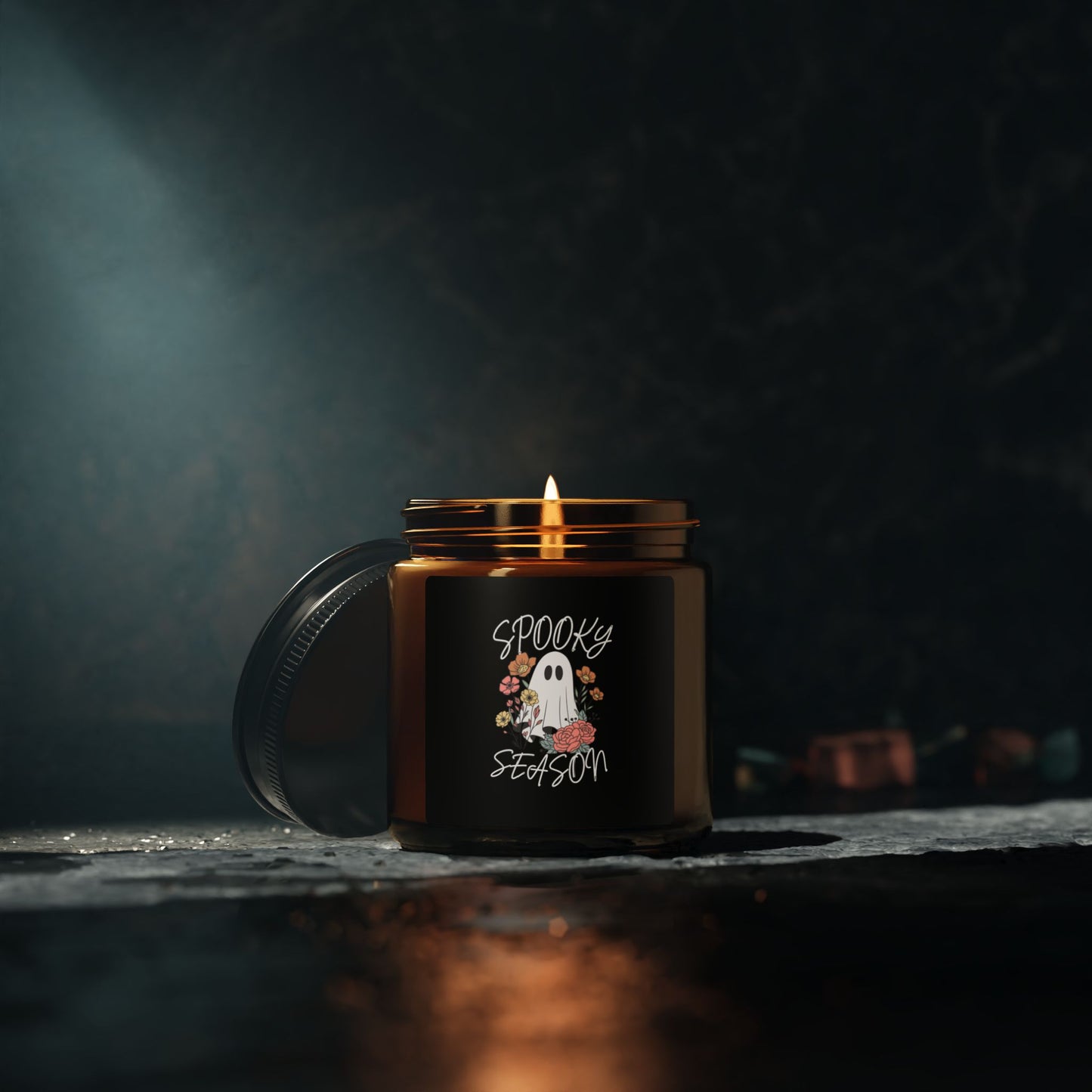 Spooky Ghost Candle, Aromatic Halloween Decor, Fall Home Fragrance, Gift for Halloween Lovers, Cozy Ambiance Candle