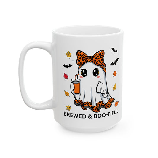 Adorable Ghost Halloween Mug - Spooky Gift, Fall Decor, Cozy Beverage, Cute Halloween Accessories, Trick or Treat