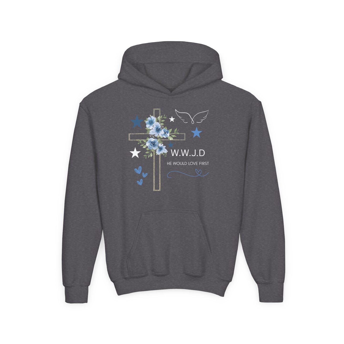 Kids WWJD Youth Hoodie Sweatshirt