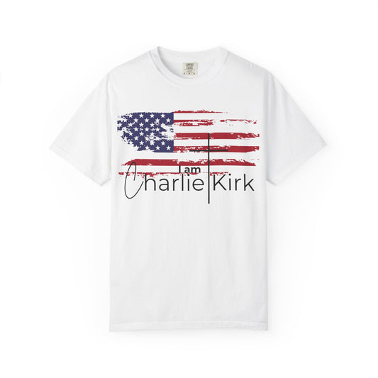 Garment-Dyed T-Shirt - Charlie Kirk T Shirt design