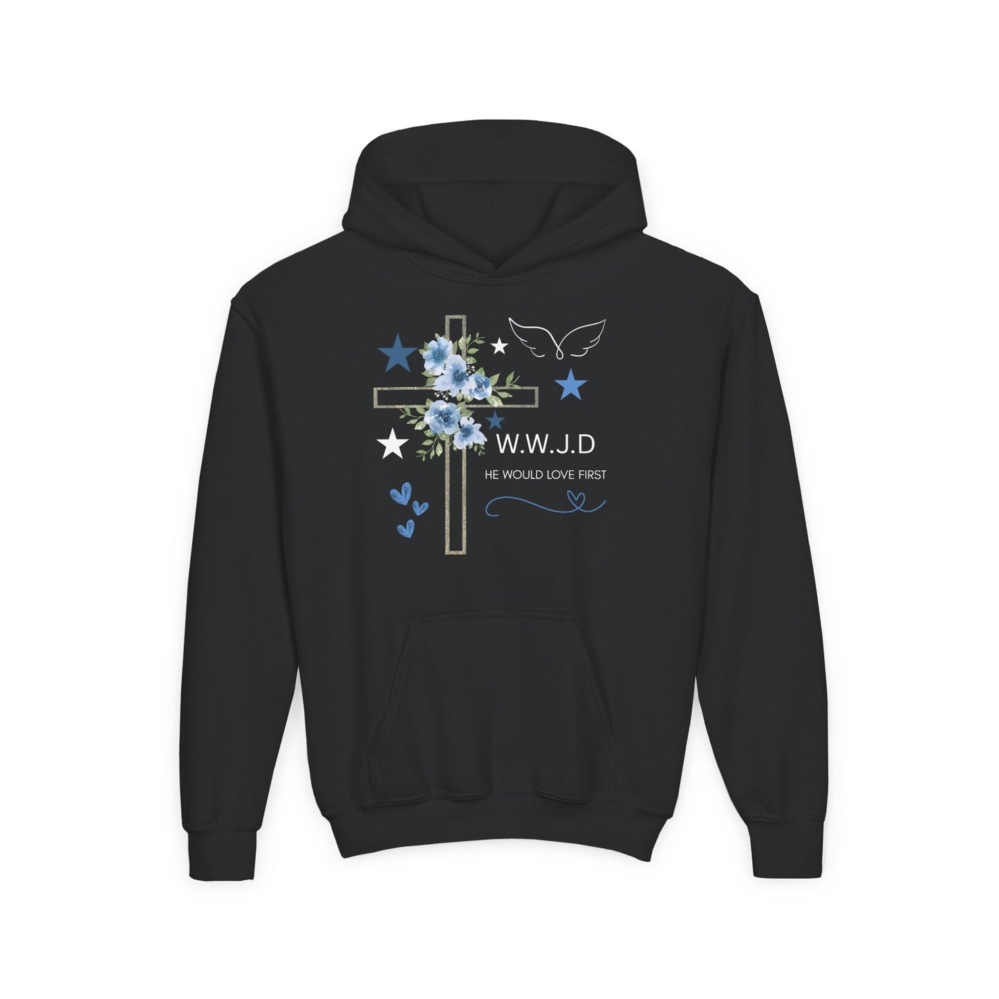 Kids WWJD Youth Hoodie Sweatshirt