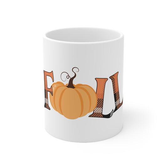 Fall Pumpkin Coffee Cups, Cozy Mugs for Autumn, Halloween Decor, Perfect Gift for Coffee Lovers, 11oz and 15oz Sizes Available