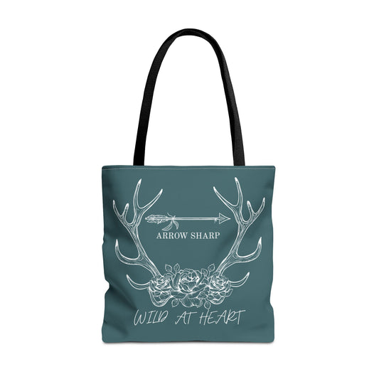 Wild at Heart Tote Bag, Boho Chic Utility Bag, Eco-Friendly Shopping Bag, Gift for Nature Lovers, Stylish Everyday Tote