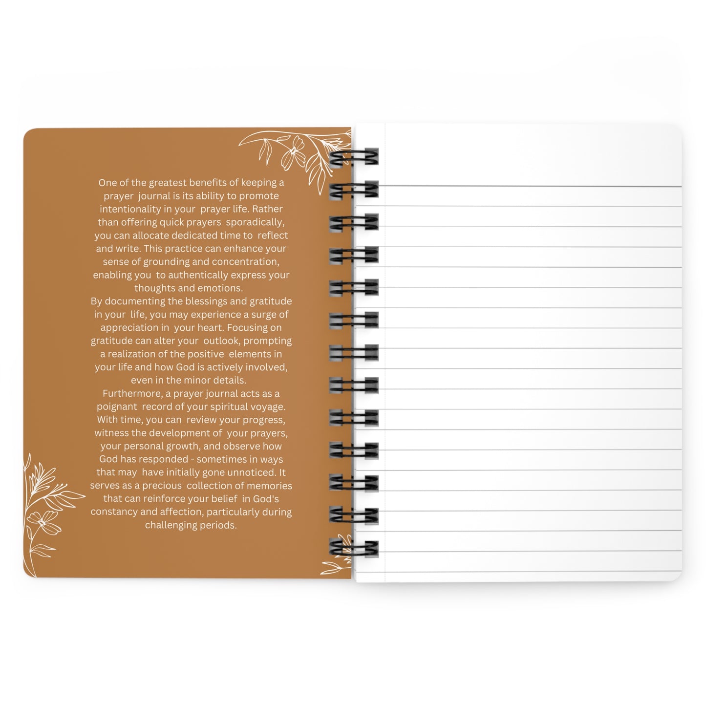 Spiral Bound Prayer Journal